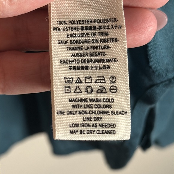 Free People Cowling Around Top in Jade Size Large - Picture 5 of 8